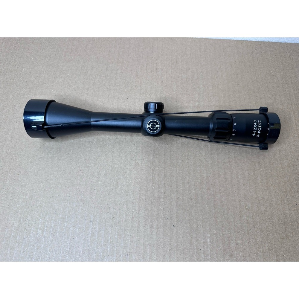 Simmons 8-Point 4-12x40mm Rifle Scope Model 560655 Black Duplex Reticle